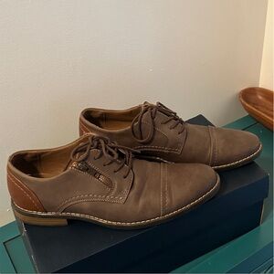 Sonoma Men's Tan and Brown Oxfords